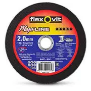 FLEXOVIT 180 x 2.0mm Steel & Stainless Cut Off Disc - MEGA LINE