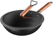 Non-Stick Non-Coated Rustproof Pan Gas Stove Universal Old-Fashioned Frying Light Iron Pan