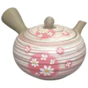 Teapot Kyusu Tokoname - AKIRA - Beige - 400 ml cc - Stainless Mesh - Marguerite