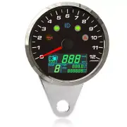 Tachometer Digital LED LCD Odometer Universal Motorcycle Speedometer