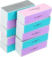 Healeved Nail Files and Buffers Set Pcs Polishing Block Sides for Manicure Artwork Random