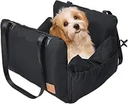 Car Dog Seat,Travel Back Seat Bed Breathable Automobile Nest - Carrier Cat Bed, Puppy Side Zipper for Easy Access, Travel Vacation Companion