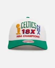 [MITCHELL & NESS] Mitchell & Ness Boston Celtics 'Nba Elite Finals' Mvp Snapback Cream/green - Size ONE ONE Cream/Green
