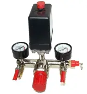 Automatic Pressure Switch Manifold Regulator Gauges Valves for Air Compressor
