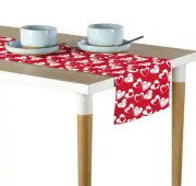 Tangled Hearts Red Table Runners - 12"x72" or 14"x108"