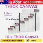 10x Large Thick Artist Blank Canvas Oil Acrylic Painting 60X80 Stretched Art DIY