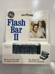 Polaroid camera Flash Bar II bulbs NEW NIB sealed SX-70 GE vintage NIP film box