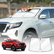 WindScreen Sun Shade for Nissan Navara D23 NP300 2015-2025 Blocks UV Rays Foldable Custom Wind Screen Sun Visor Protector
