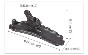 沉香陶瓷倒流香爐家用創意線香爐觀賞荷葉擺件茶道書房香插檀香爐