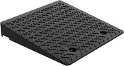 Rubber Threshold Ramp, Non Slip Car Driveway Curb Ramps, Cable Cover Curbside Bridge Step for Loading Dock Garage Sidewalk,Cuttable, Size : 50x50x13cm