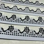 Creative Memories Roller Coaster 12” Die Cut Cardstock Scrapbook Border 4 Pcs