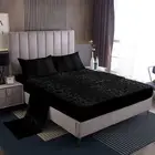 Kids Black Grey Leopard Sheet Set Queen, Leopard Stripes Bed Sheets Set Zoo A...
