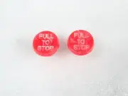 NEW 2x Stop Cable Knob Red For Massey Ferguson TEF Tractor 20 165 240 290 35 65