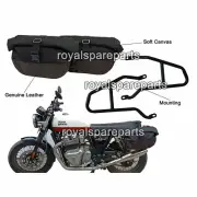 Royal Enfield GT & Interceptor 650 D1 Soft Pannier Bags With Mounting Rails