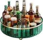 Clear Lazy Susan Pantry Organizers and Storage, 11” Turntable Organizer, 360 Rot