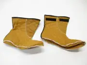 ORANGE USGI MILITARY BOOT LINER INSERTS BOOTIES SOCKS COLD WEATHER QUILTED