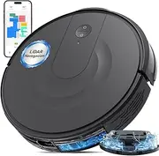 Kewbily Robot Vacuum and Mop Combo, LiDAR Navigation with Ultra Slim Design, Smart Mapping Robotic Vacuum Cleaner, 9000Pa Suction, Customizable Cleaning for Pet Hair, Carpets, and Hard Floors