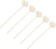 3sets Beige Decorative Aromatherapy Carnation Diffuser Sticks for Home Fragrance Natural Aroma Flowers for Relaxation Living Room Office and More 5pcs*3