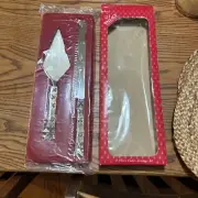 Wallace Silversmiths Cake Serving Set~2 Pc~Gift Package Pie Server & Cake Knife