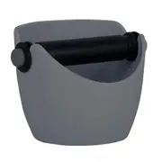Avanti Knock Box Coffee Barista Accessory Compact Anti Slip Grind Tamper Grey