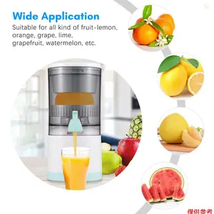 Sun6電動橙汁擠壓機免提便攜式柑橘榨汁機，適用於橙子檸檬蘋果番茄葡萄USB供電可拆卸和可洗