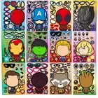 48 Sheets Make Your Own Stickers for Kids DIY Make Superhero Face Stickers fo...