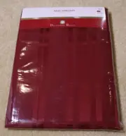 Tablecloth Royal Satin Stripe Red Fabric 60x84 NEW December Home