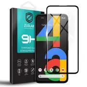 ZUSLAB Pixel 4a 5G Tempered Glass Screen Protector Film 9H Hardness for Google - Black