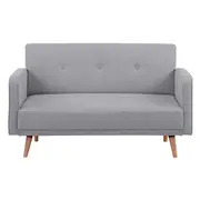 Picasso 2 Seater Fabric Sofa Lounge Couch Grey