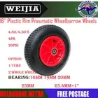16"4.80/4.00-8 WHEEL Plastic Rim Pneumatic Wheelbarrow Wheels Cart Trolley tube