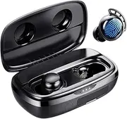 Wireless Earbuds, Tribit 150H Playtime Bluetooth 5.2 IPX8 Waterproof Touch Control Ture Wireless Bluetooth Earbuds with Mic Earphones in-Ear Deep Bass Built-in Mic Bluetooth Headphones, FlyBuds 3