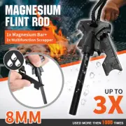 Magnesium Flint Rod Stone Fire Starter Lighter Emergency Survival Hiking Camping