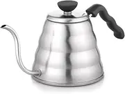 Hario V60 Buono Gooseneck Coffee Kettle, Stovetop (1.2L/ 1200 mL), Stainless Steel, VKB-120HSV