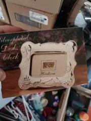 Heirloom Digital Silver- Plated Deck Clock