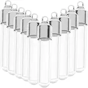GOOHOCHY 10pcs Jewelry Accessories Tube Mini Glass Wish Jar Glass Bottle with Cap