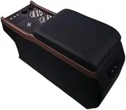 Car Armrest Box Interior With Central Storage Box Compatible For Odyssey Elysion 2015-22 Accesorios Para Auto(Black)
