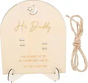 VALICLUD Wooden Pregnancy Test Keepsake Stand Baby Announcement Plaque Home Decor Unique