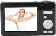 4K Digital Camera, HD Dual Screen 16x Digital Zoom Autofocus 48MP Vlogging Camera Compact Travel Camera Selfie Camera for Photography Students Teens (Black)