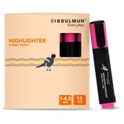 BIBBULMUN PINK ECO HIGHLIGHTER CHISEL EACH
