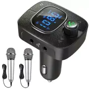 Handsfree Call Car Charger,Bluetooth FM Transmitter Radio Receiver,AUX & Dual...