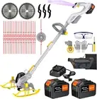 12-Inch Cordless String Trimmer & Edger, (2 X 21V 6.0Ah Electric Brush Cutter Ba