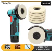 3'' Round Wool Polishing Wheels Buffer Pads Felt Polishing Finishing Wheels Disc