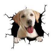 Dog Stickers Car Decals Pet Gift Static Stickers Durable 3D Funny Window Clings for Toilet Bathroom E