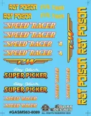 Slixx 8089 Gasser Mini Sheet #63 decal