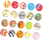 NAMOARLY Marbles for Kids Crafts 20pcs Round Glass Beads Sturdy Safe for Aquariums Table Decor DIY Projects