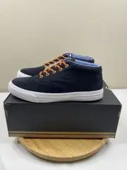 Converse Brand New Mens 9.5 Womens 11 Black & Blue SKIDGRIP CVO MID Sneakers