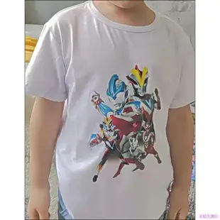 T恤短袖男奧特曼兒童衣服夏季卡通洋氣中大童短袖衣服潮