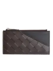 Bottega Veneta Zipped Card Case in Fondant