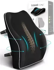Ergonomic Lumbar Support Cushion, Memory Foam Back Support for Car Seat AU
