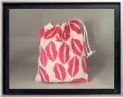 Gymnastics Leotard Grip Bags / Luscious Lips Gymnast Birthday Goody Bag